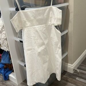 Zara white cut out short dress